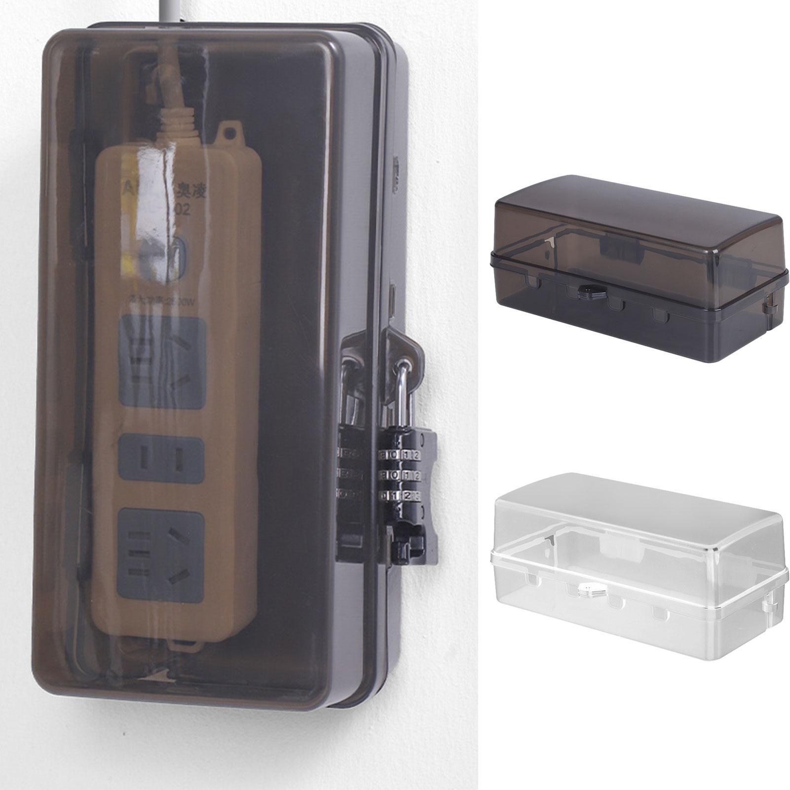 Outdoor Power Outlet Cover - กล่องปลั๊กพลาสติกทนทาน กล่องจัดการสายเคเบิลกันน้ำ ป้องกันการโจรกรรม ปกป้องปลั๊กไฟ ฝาครอบสายต่อแบบกันน้ำสำหรับใช้งานกลางแจ้ง