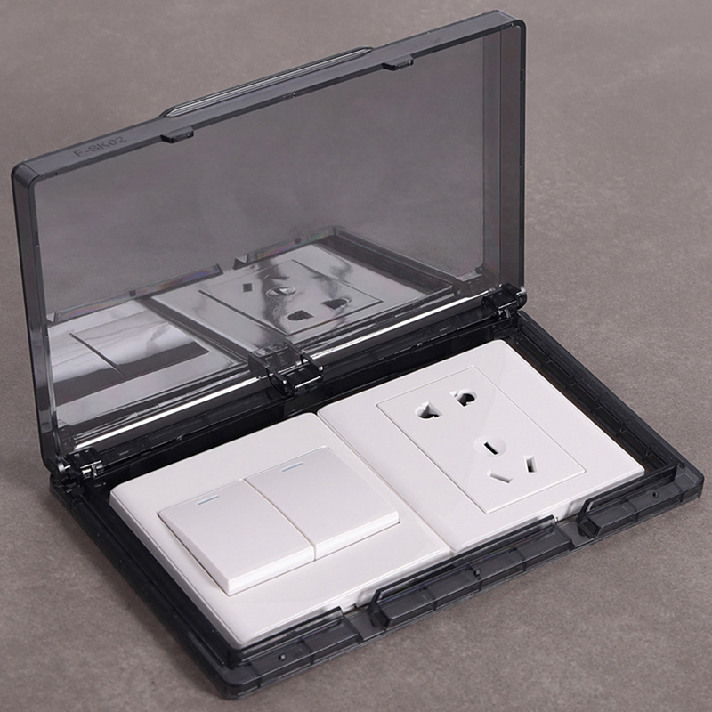 Outdoor Power Outlet Cover - 86ประเภท2-Gang กลางแจ้ง Outlet ครัวเรือน26มม.กำลังไฟฟ้า Receptacle Protector