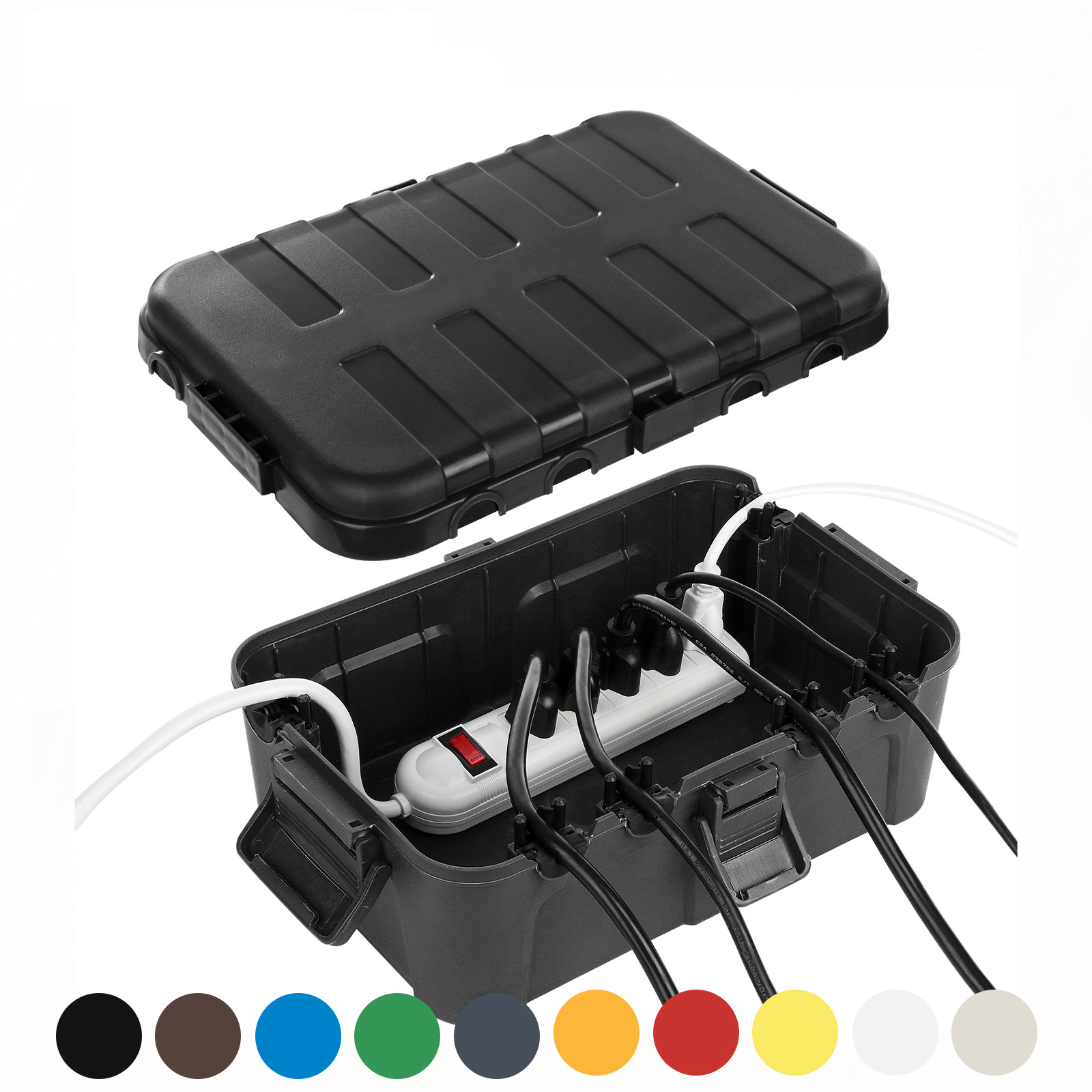 Outdoor Power Outlet Cover - กล่องไฟฟ้ากลางแจ้งขนาดใหญ่พิเศษ, ฝาครอบสายไฟต่อกันน้ํา Weatherproof, ป้องกันเต้าเสียบ, ปลั๊ก, ซ็อกเก็ต,