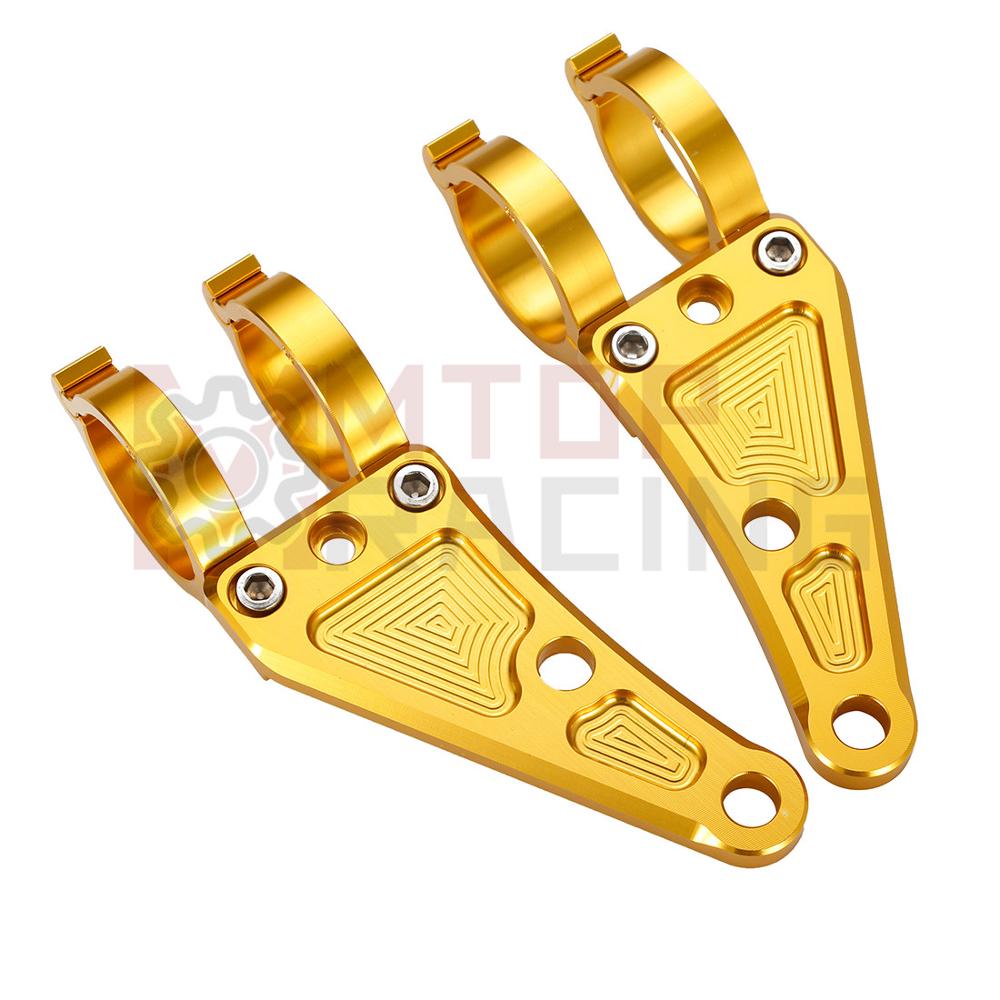 Outdoor Power New Roads - ฉากยึดไฟหน้า CNC สำหรับรถจักรยานยนต์ขนาด30มม. 33มม. 35มม. 37มม.