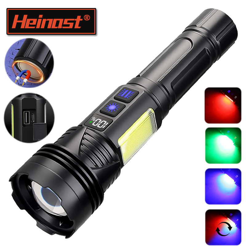 Outdoor Power Usb - ไฟฉาย LED พลังสูงแบบพกพา ชาร์จ USB ได้