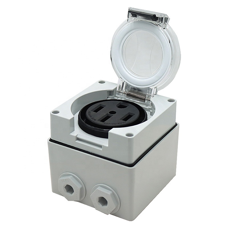 กล่องต่อไฟสำหรับรถบ้าน 50 แอมป - Outdoor Power Inlet Box บทวิจารณ์และราคา