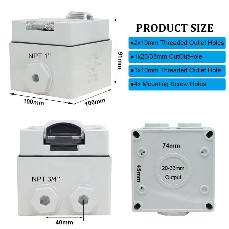 กล่องต่อไฟสำหรับรถบ้าน 50 แอมป - Outdoor Power Inlet Box บทวิจารณ์และราคา