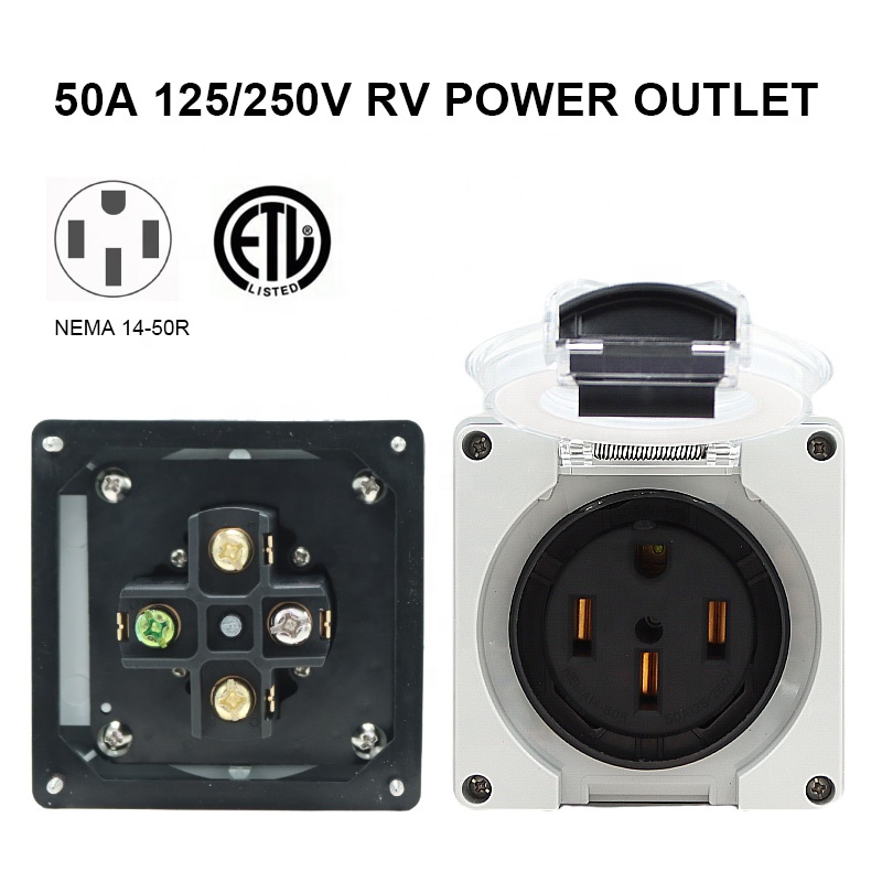 กล่องต่อไฟสำหรับรถบ้าน 50 แอมป - Outdoor Power Inlet Box บทวิจารณ์และราคา