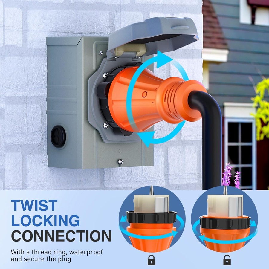 สายพ่วงเครื่องกำเนิดไฟฟ้าแบบหน - Outdoor Power Inlet Box บทวิจารณ์และราคา