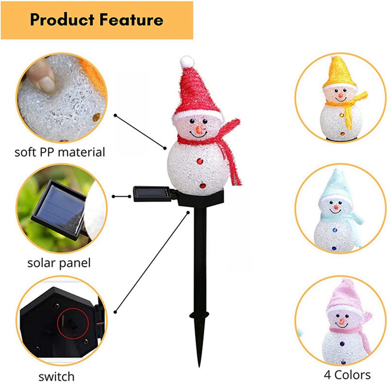 LED Snowman ไฟสวนพลังงานแสงอาท - Outdoor Power For Xmas Lights บทวิจารณ์และราคา