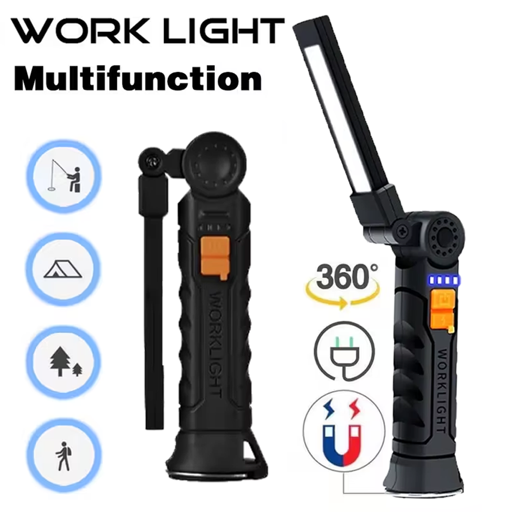 ไฟฉาย LED แบบพกพา COB ไฟฉายแบบ - Outdoor Power Usb บทวิจารณ์และราคา