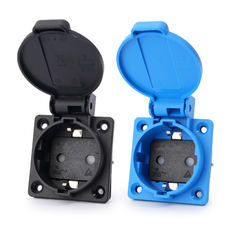 ปลั๊กไฟ AC อุตสาหกรรม EU สีดำ- - Outdoor Power Inlet Box บทวิจารณ์และราคา