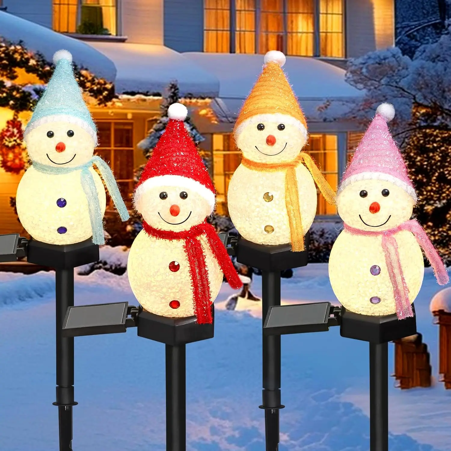 ไฟสวนรูปตุ๊กตาหิมะ LED พลังงาน - Outdoor Power For Xmas Lights บทวิจารณ์และราคา