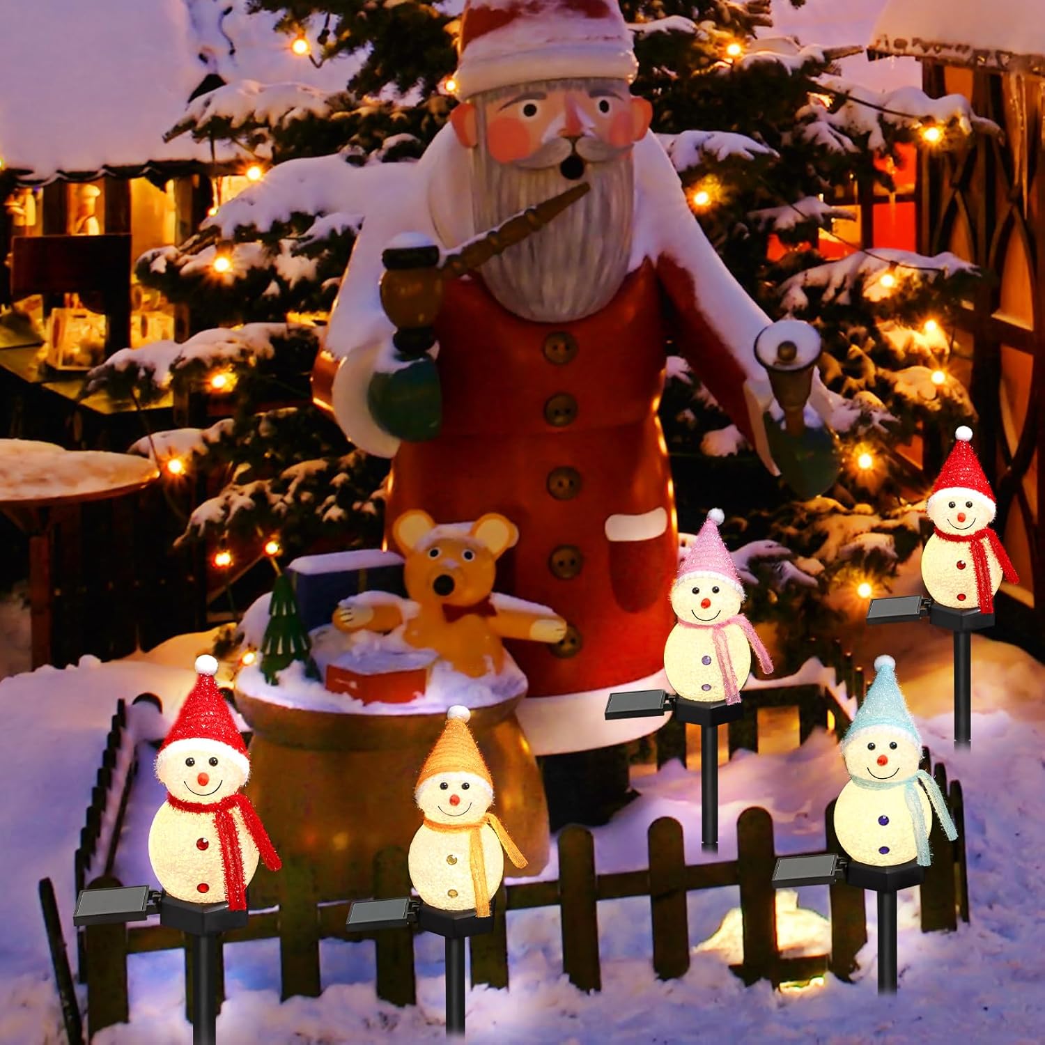 ไฟสวนรูปตุ๊กตาหิมะ LED พลังงาน - Outdoor Power For Xmas Lights บทวิจารณ์และราคา