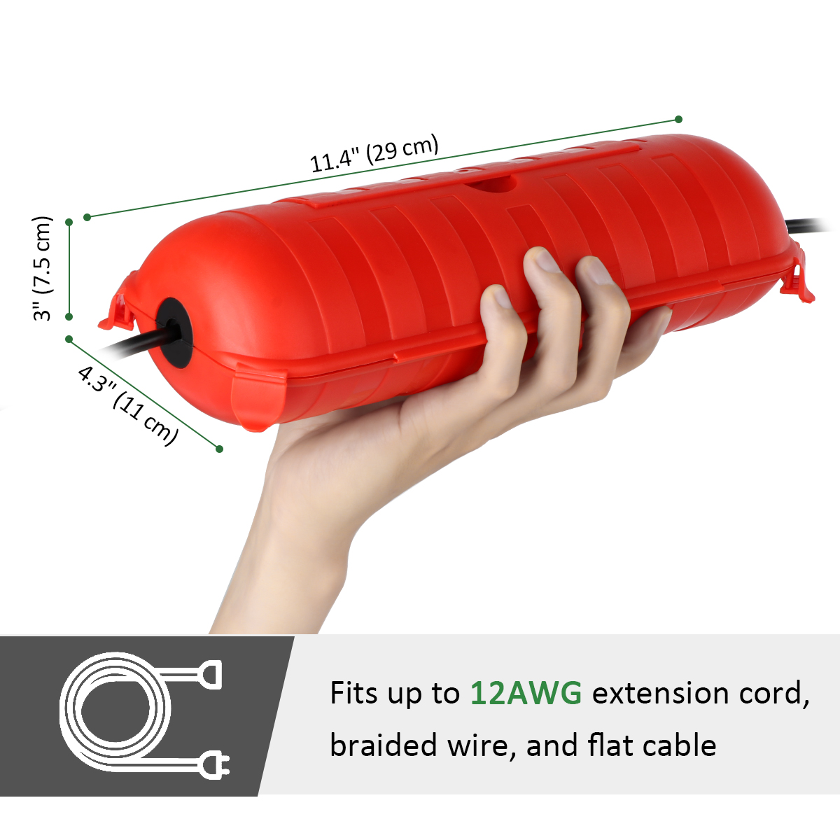 กล่องต่อสายไฟกันน้ำกลางแจ้ง IP - Outdoor Power Outlet Cover บทวิจารณ์และราคา