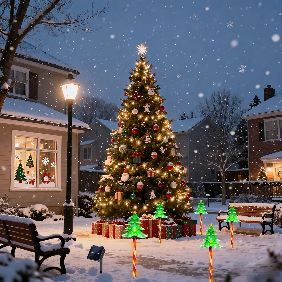 ไฟประดับต้นคริสต์มาสแบบปัก 5 ช - Outdoor Power For Xmas Lights บทวิจารณ์และราคา