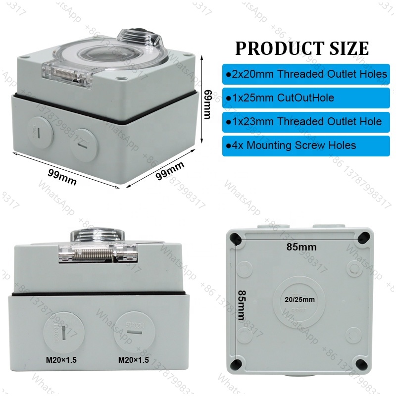 กล่องจ่ายไฟสำหรับรถบ้าน 50 แอม - Outdoor Power Inlet Box บทวิจารณ์และราคา