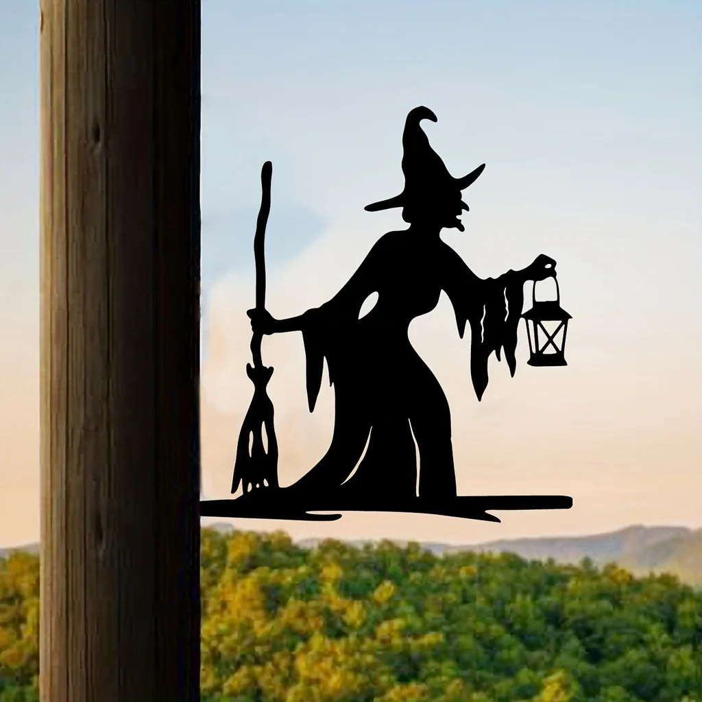 1ชิ้นโคมไฟแม่มดบนกิ่งไม้เหล็กเ - Outdoor Power Stake บทวิจารณ์และราคา