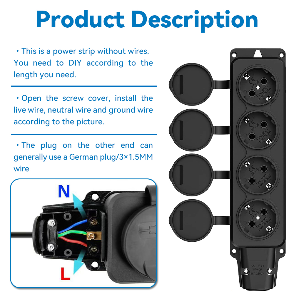 ปลั๊กไฟกลางแจ้งกันน้ำ, 1/2/3/4 - Outdoor Power Inlet Box บทวิจารณ์และราคา