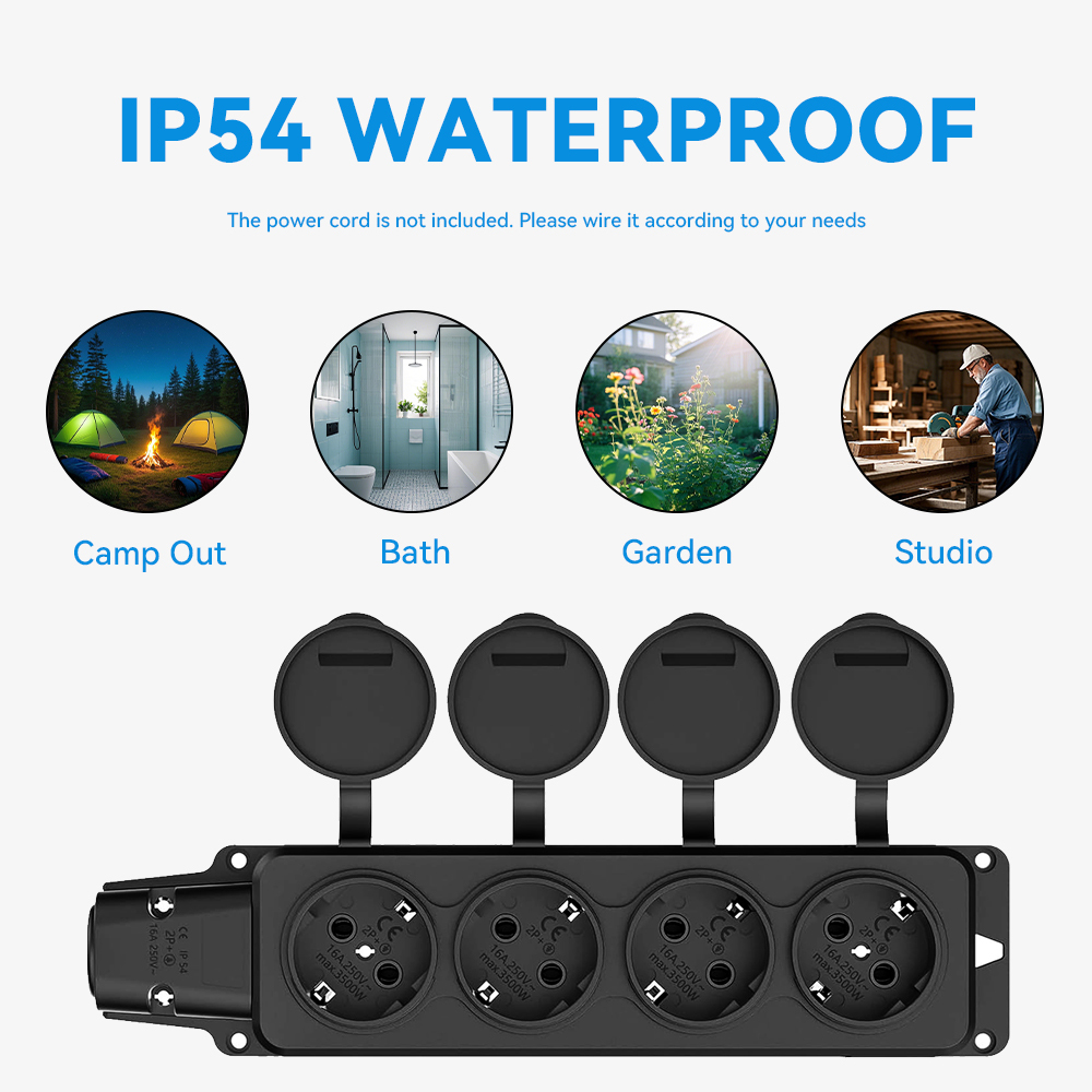 ปลั๊กไฟกลางแจ้งกันน้ำ, 1/2/3/4 - Outdoor Power Inlet Box บทวิจารณ์และราคา