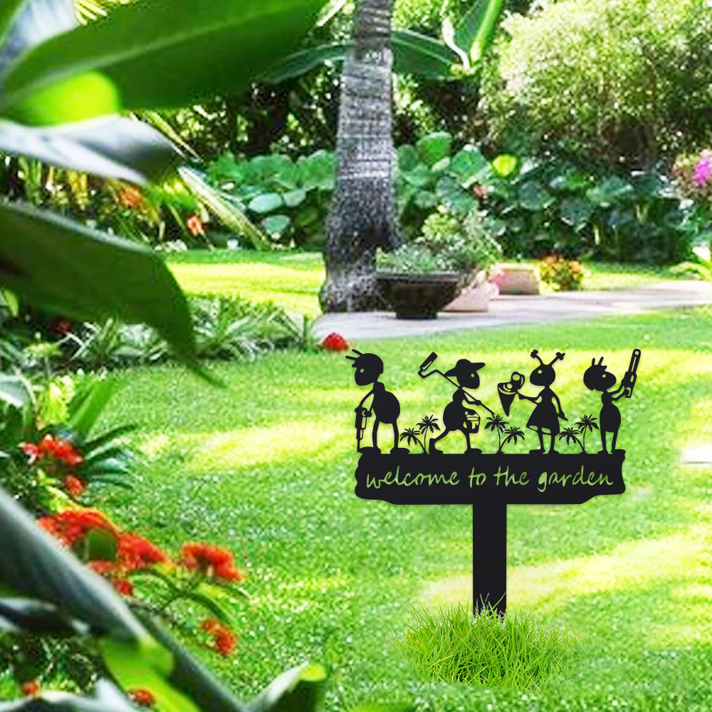 ป้ายโลหะรูปมดสไตล์เรโทรสำหรับต - Outdoor Power Stake บทวิจารณ์และราคา
