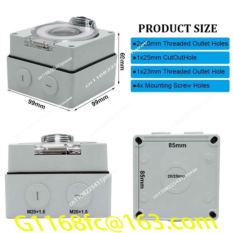 กล่องเต้ารับไฟฟ้าสำหรับเครื่อง - Outdoor Power Inlet Box บทวิจารณ์และราคา