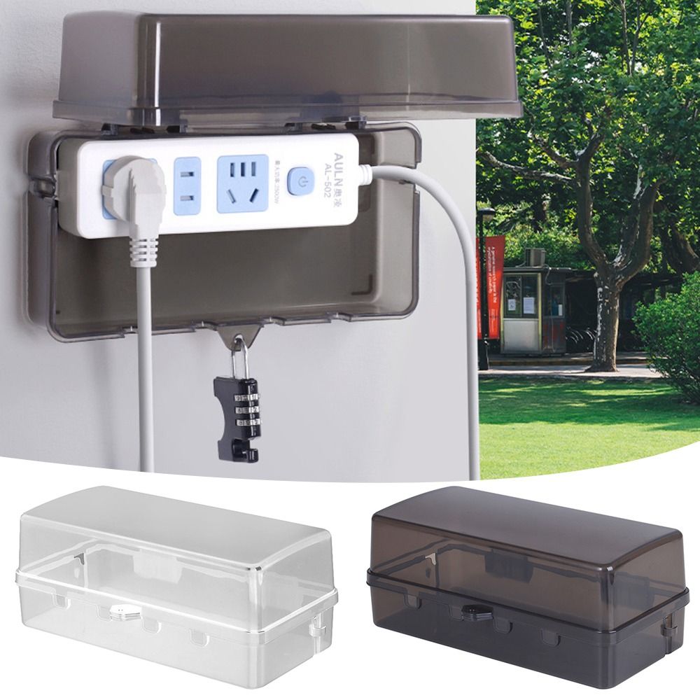 กล่องปลั๊กพลาสติกแบบพกพา ป้องก - Outdoor Power Outlet Cover บทวิจารณ์และราคา