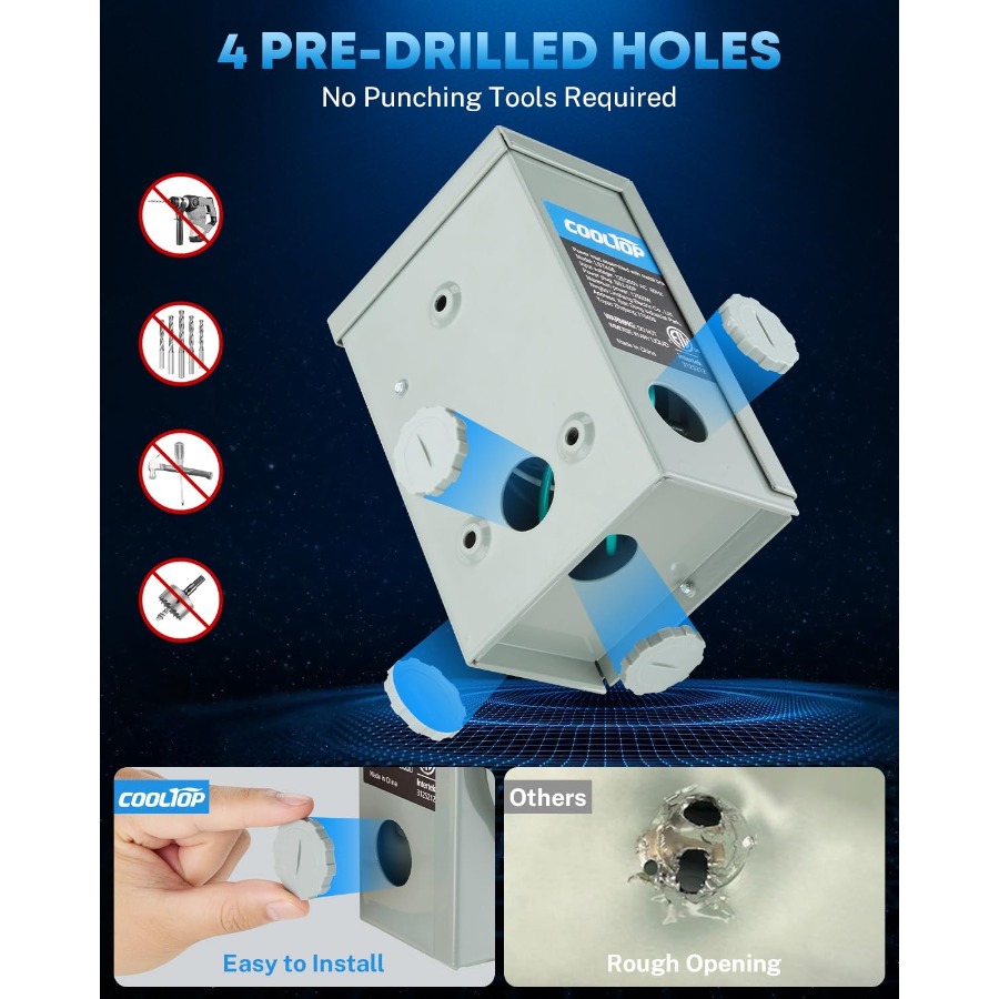 ชุดสายไฟสำหรับเครื่องกำเนิดไฟฟ - Outdoor Power Inlet Box บทวิจารณ์และราคา