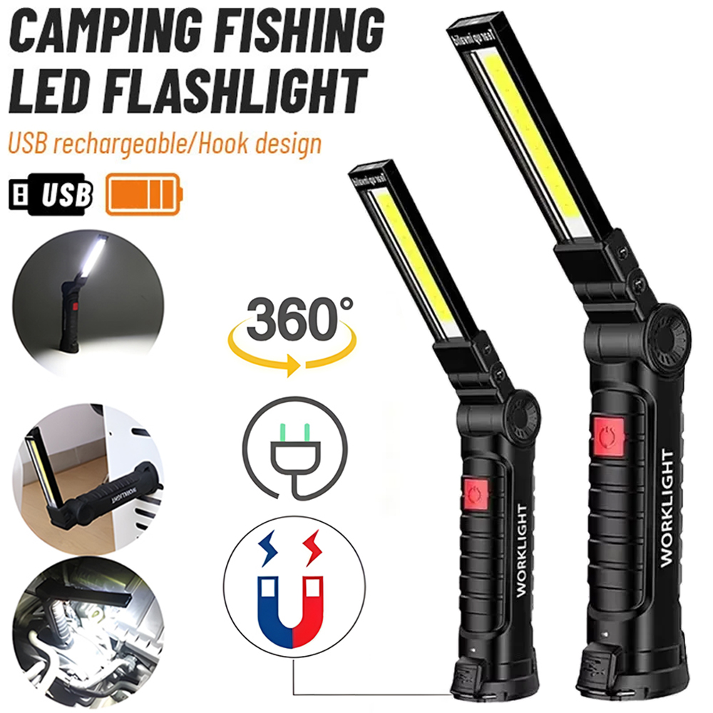 ไฟฉาย LED COB แบบชาร์จไฟได้ผ่า - Outdoor Power Usb บทวิจารณ์และราคา