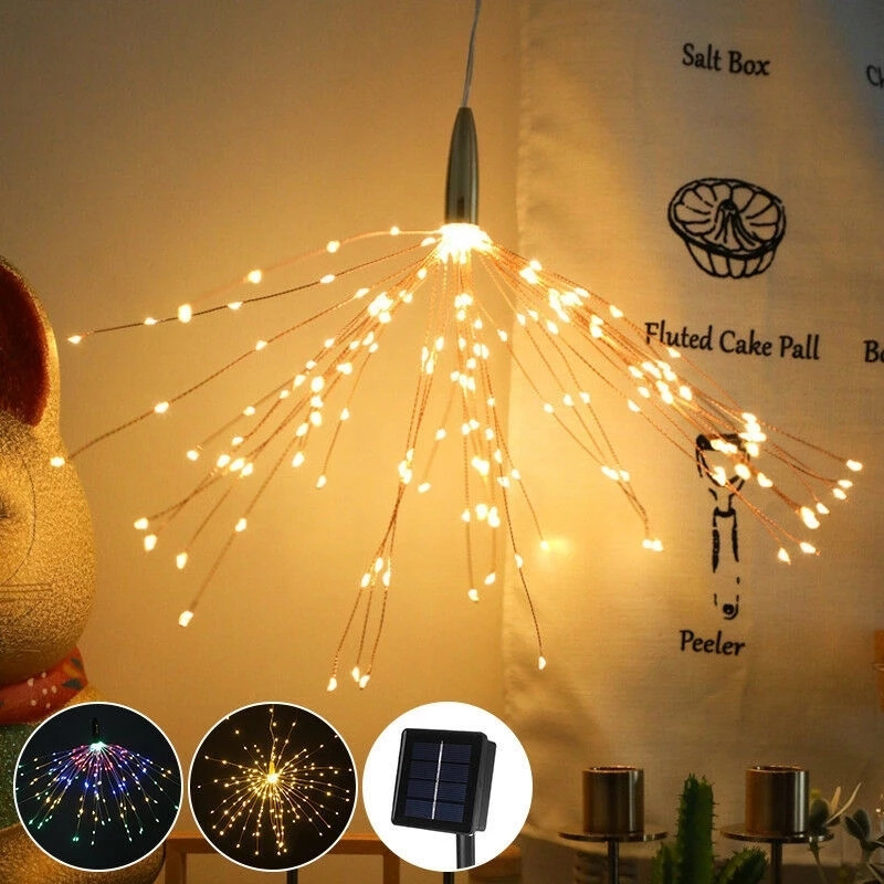 120Led 200 Led โคมไฟพลังงานแสง - Outdoor Power For Xmas Lights บทวิจารณ์และราคา