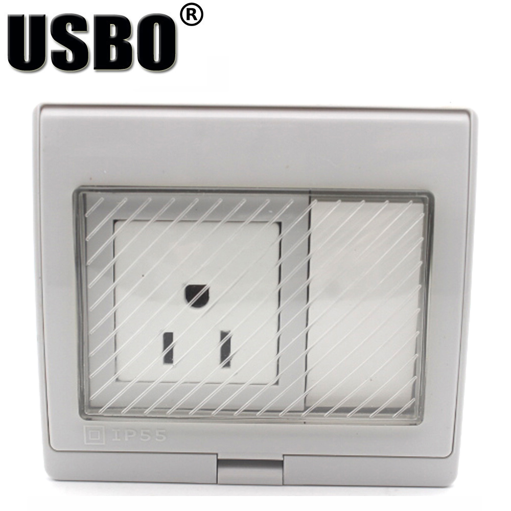 เต้ารับติดผนังกลางแจ้งสีขาว IP - Outdoor Power Inlet Box บทวิจารณ์และราคา
