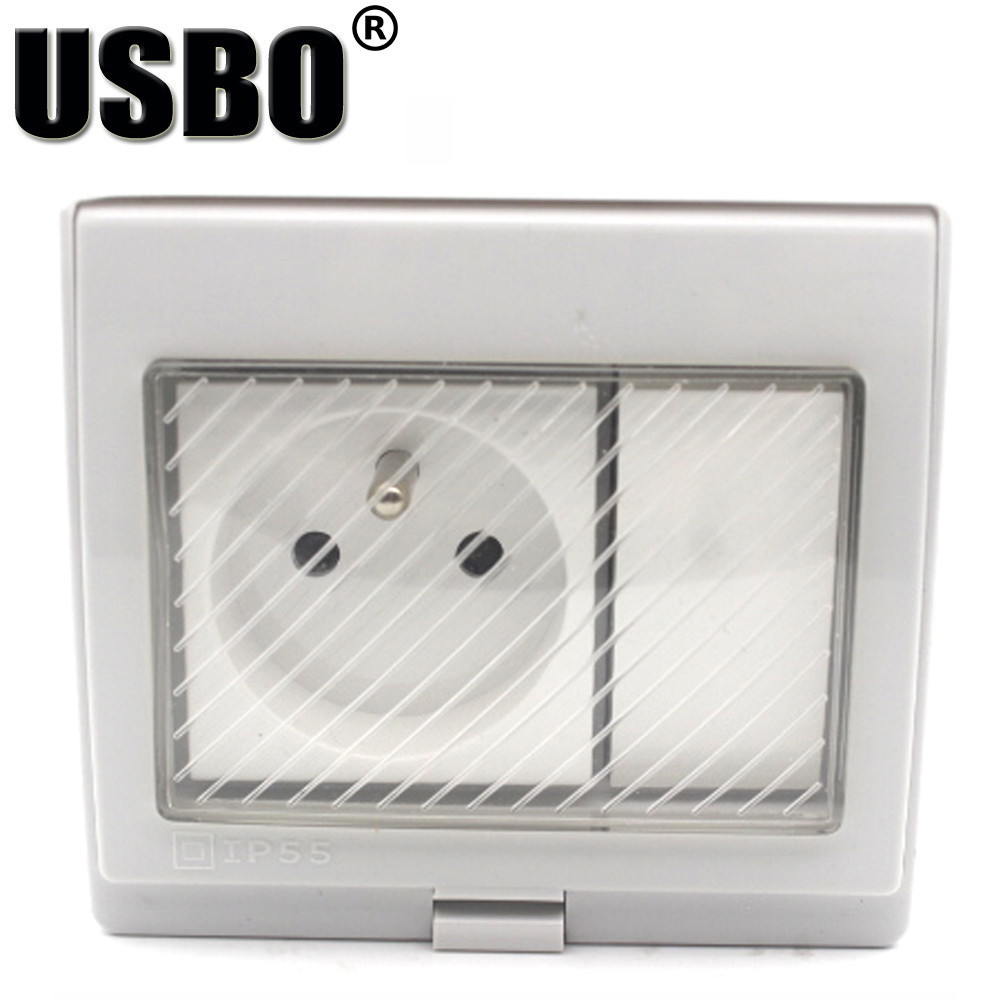 เต้ารับติดผนังกลางแจ้งสีขาว IP - Outdoor Power Inlet Box บทวิจารณ์และราคา